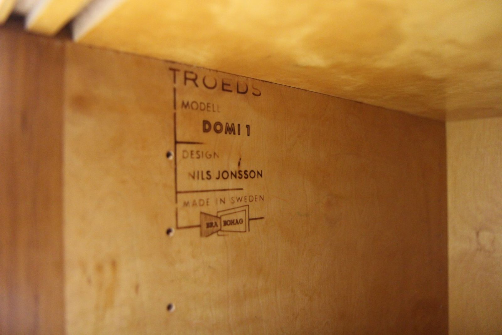 Armoire Domi Monté par Nils Jonsson pour Hugo Troeds, Suède, années 1960 photo vinterior