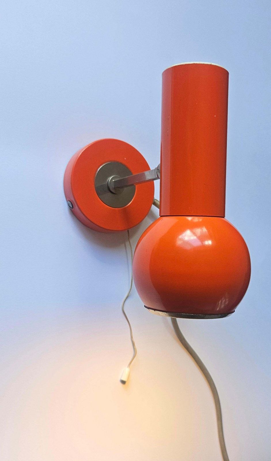Very Rare Midcentury Wall Lamp, Space Age, Italy, 1970s photo buy