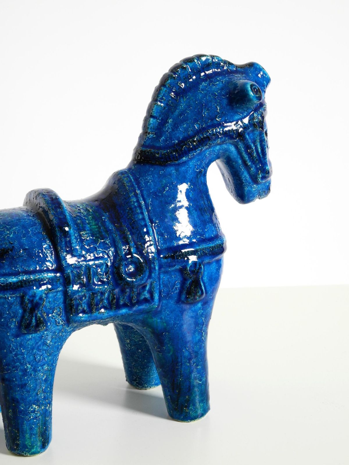 702.0 Keramisch paard uit de jaren 1960, Rimini Blu collectie, Aldo Londi voor Bitossi photo