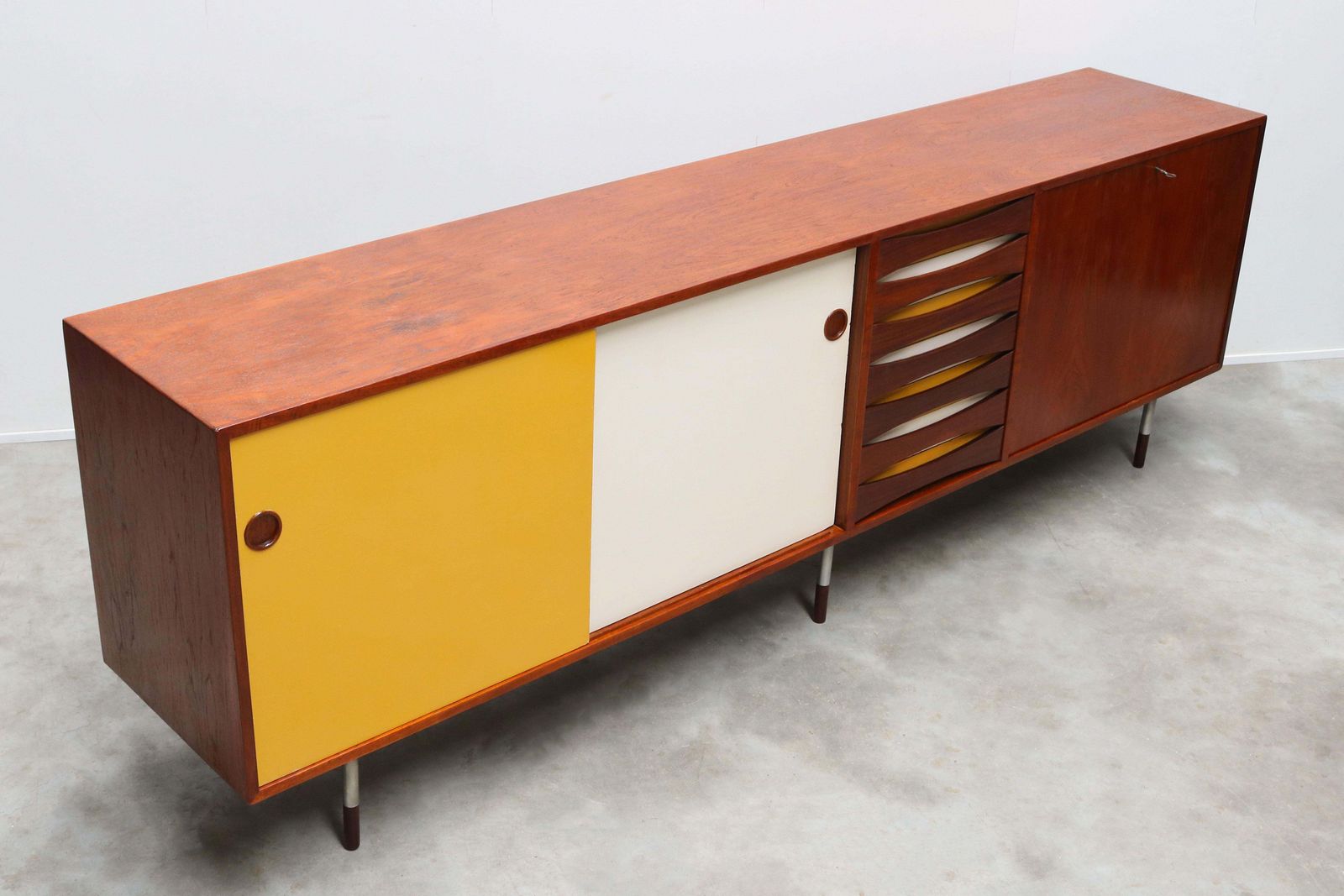 Rare Arne Vodder Model 29a “Triennale” Sideboard In Teak For Sibast, Denmark. photo 37661.0