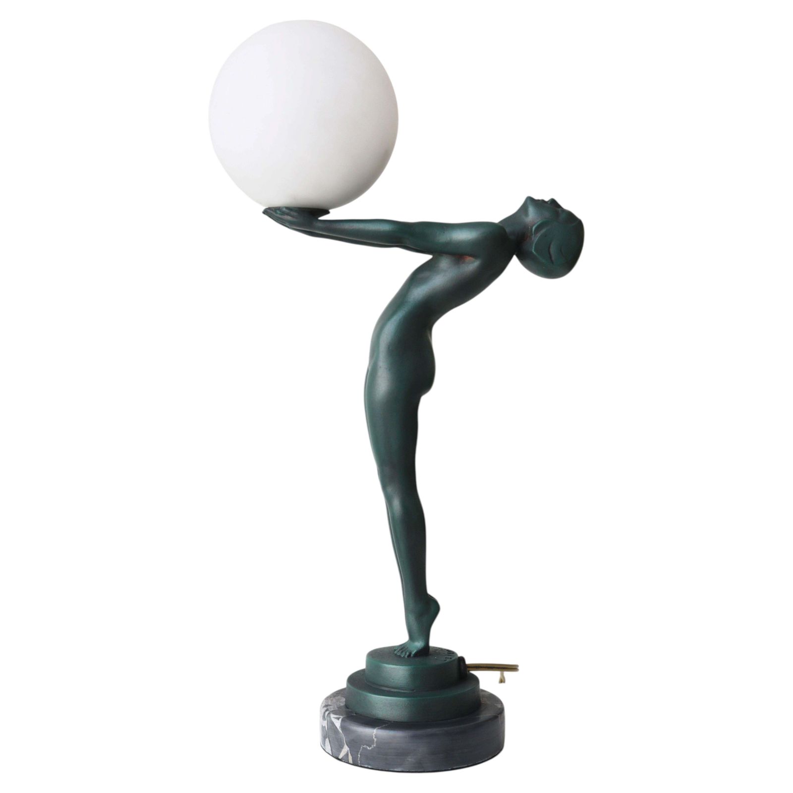 Lampe Art déco « Lueur Lumineuse » par Max Le Verrier, France, vers 1930