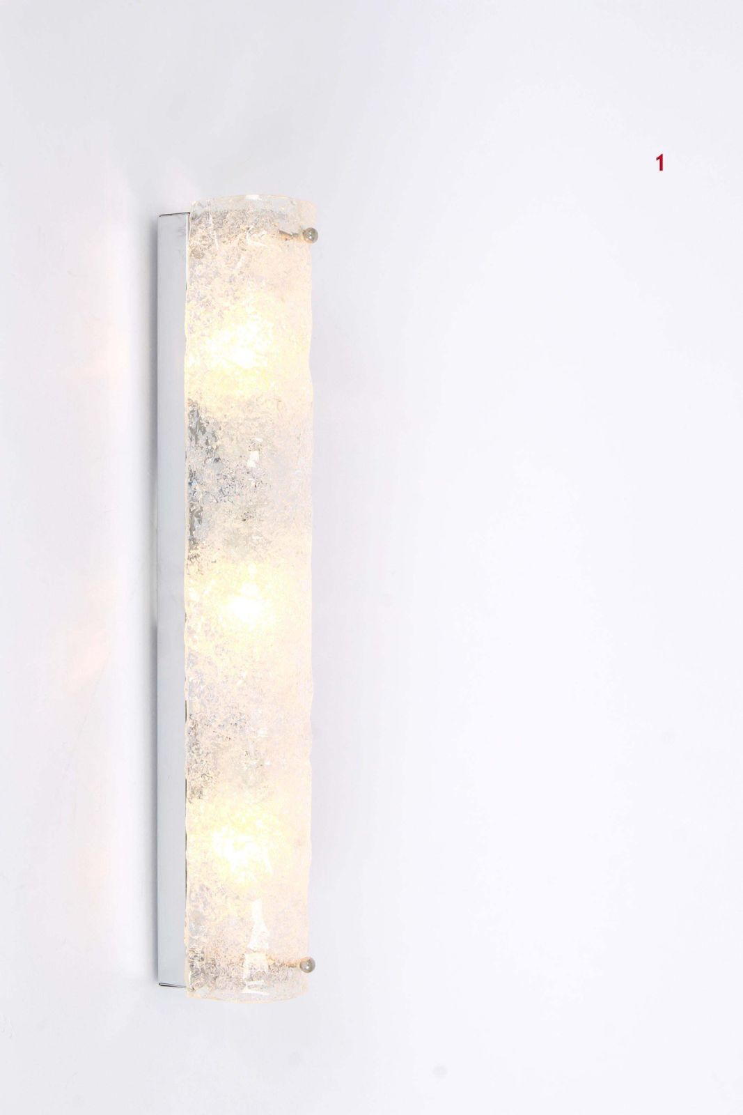 1 Of 3 Pairs Large Murano Glass Sconces Modernist Wall Fixtures, Germany, 1960s photo for sale