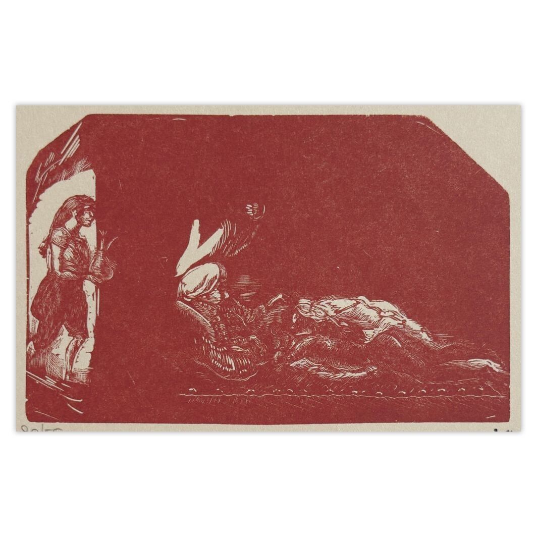Jules Pascin Woodcut Scène De Harem 1960 photo for sale