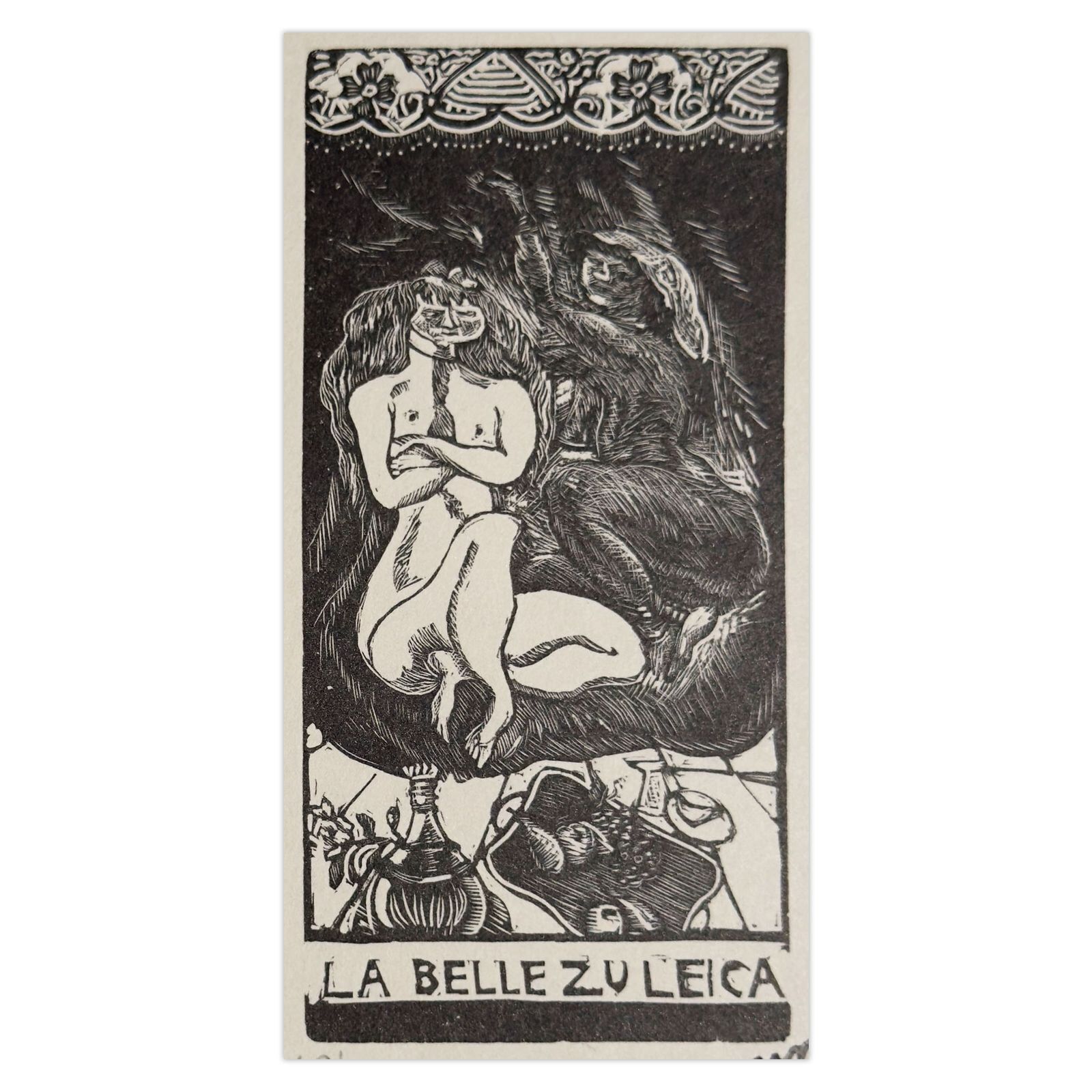 Jules Pascin Woodcut La Belle Zuleica 1989 photo for sale