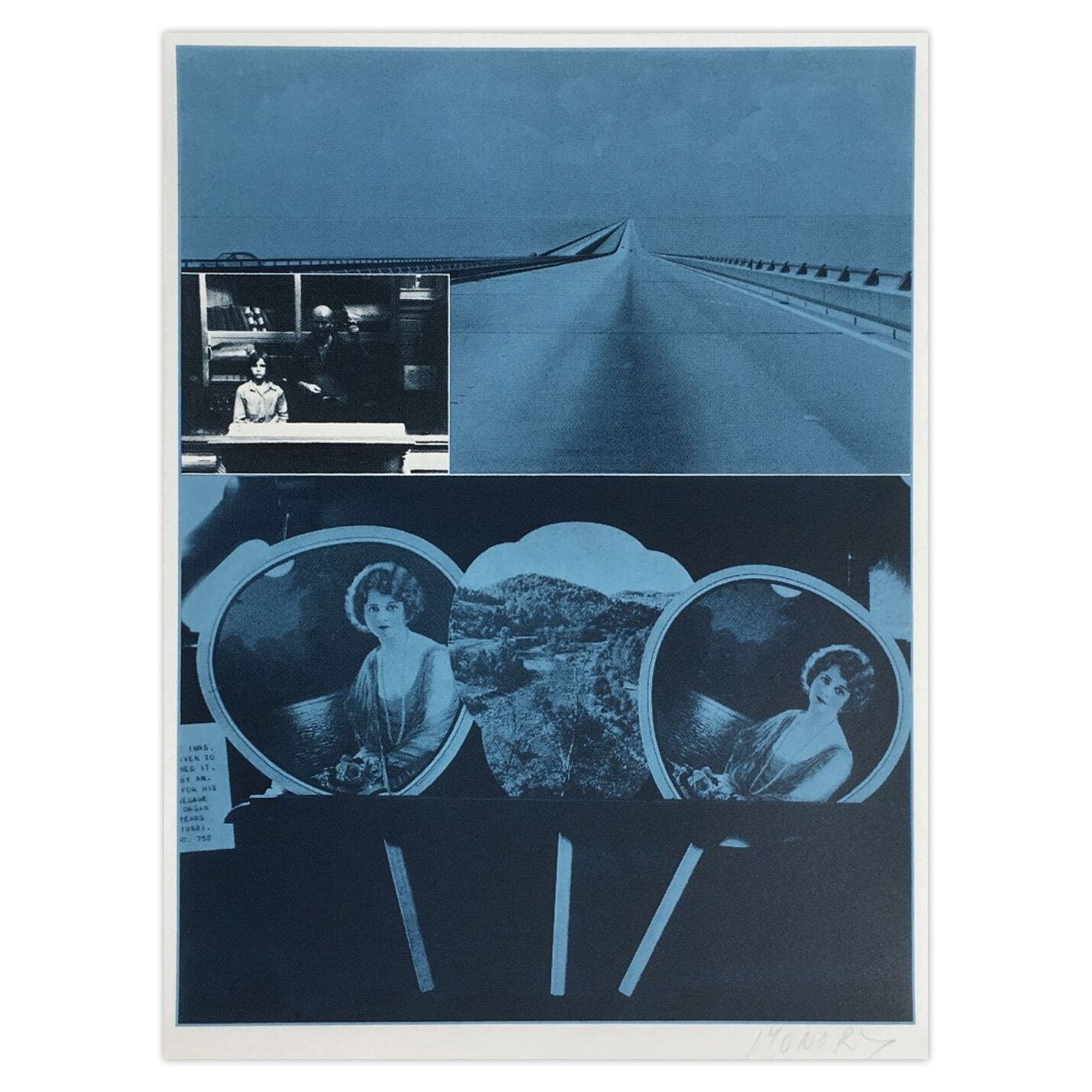 Jacques Monory Gesigneerde Zeefdruk Bicentenaire Kit   USA 76   13
