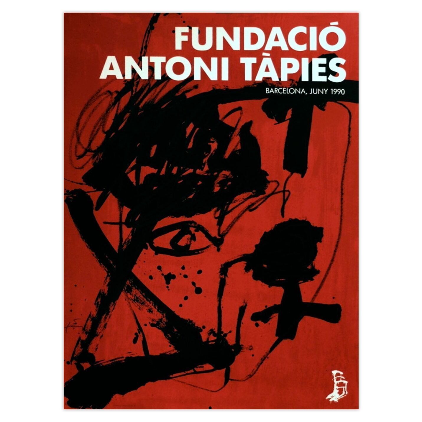 Antoni Tapies Poster Expo 90   Fundacio Antoni Tapiès