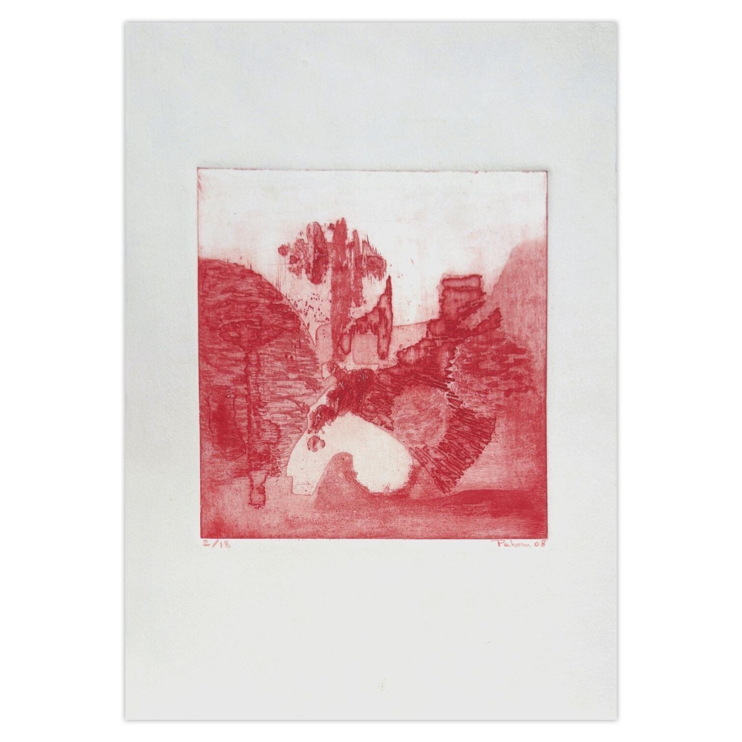 Monique Pehem (Breton Prouté) Signed Etching Eclats 2008