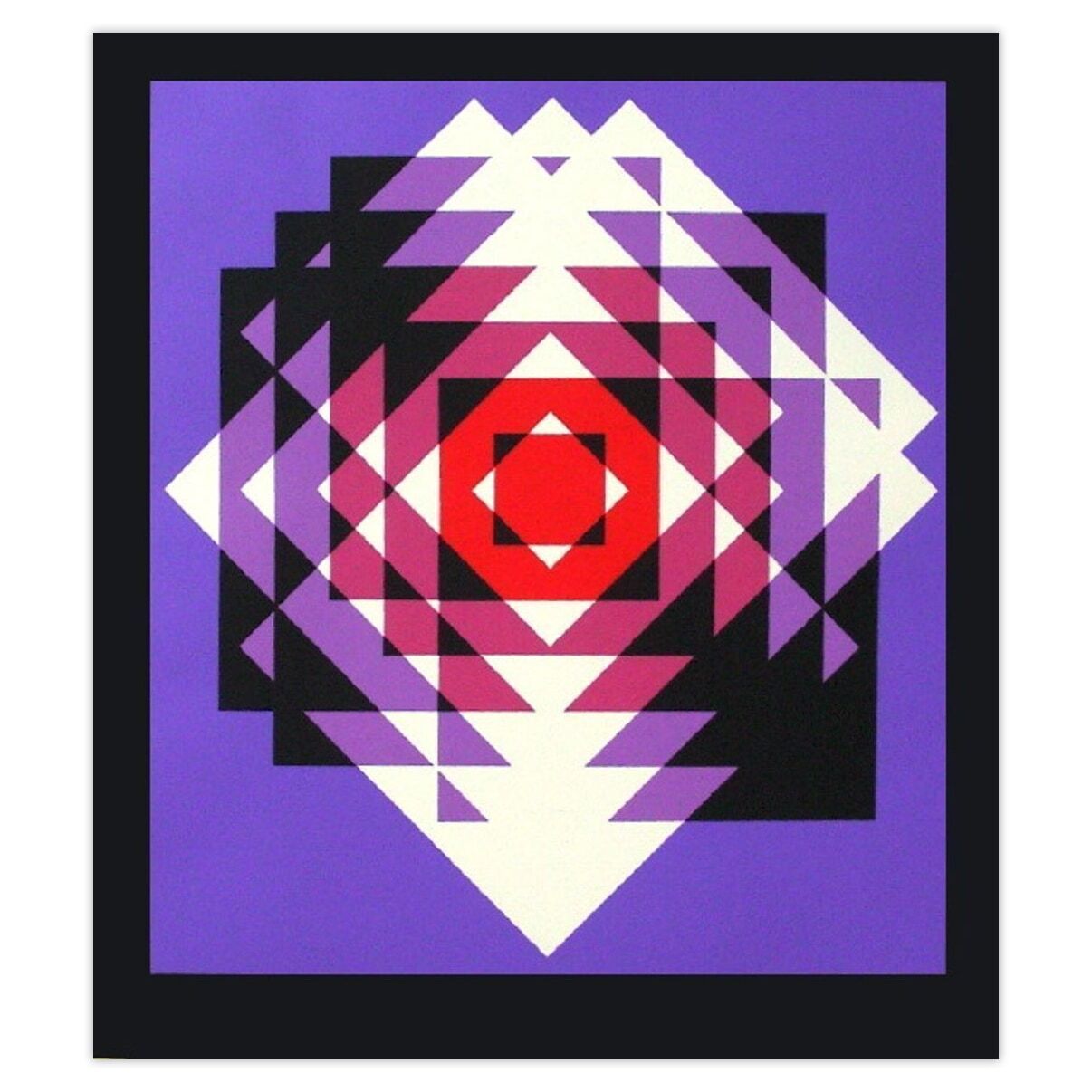 Patrice Allart Screenprint Composition Cinétique I 1980
