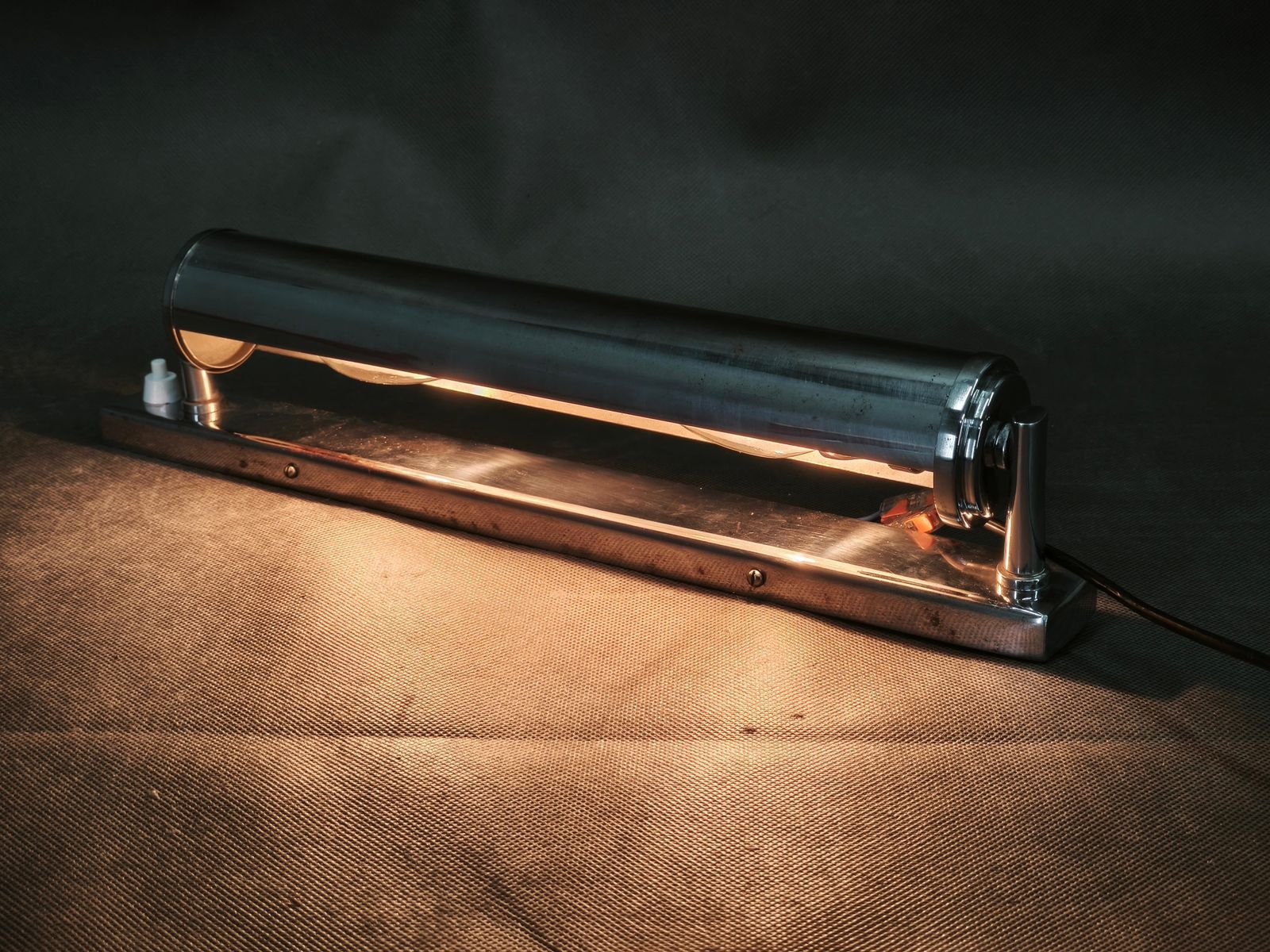 Pair Of Bauhaus Chrome Wall Lights By Napako, Czechoslovakia, 1940s photo for sale