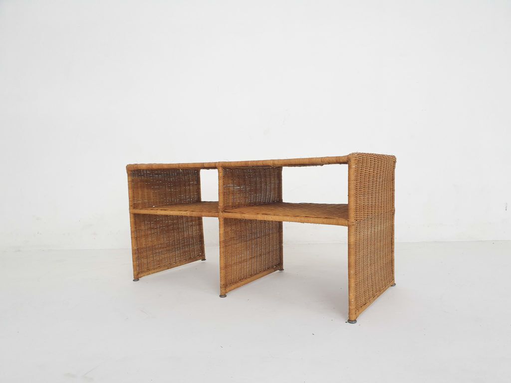 Mid-Century rieten dressoir, Frankrijk, ca. jaren 1960 photo for sale