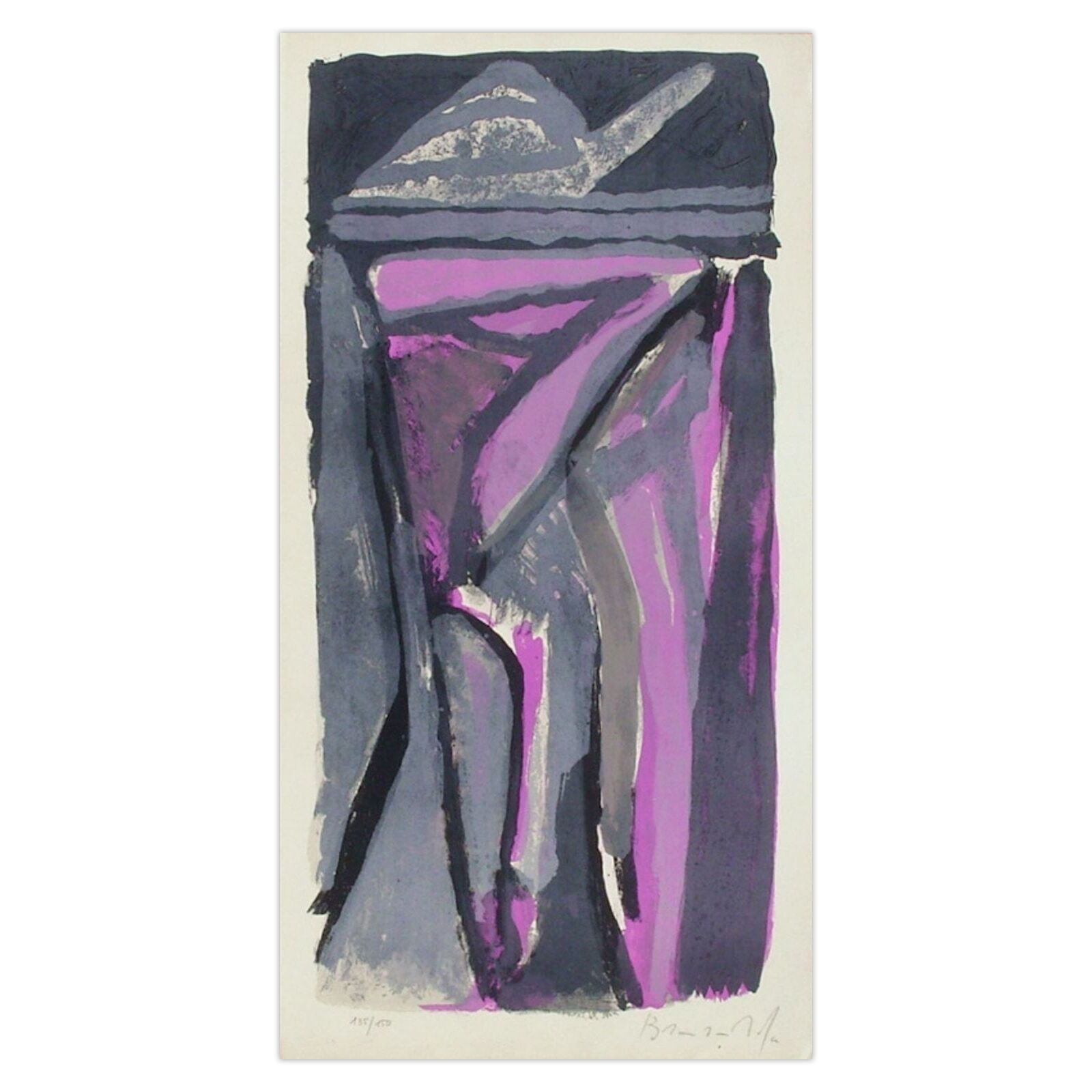 Bram Van Velde Gesigneerde Lithografie Mp 114 1973