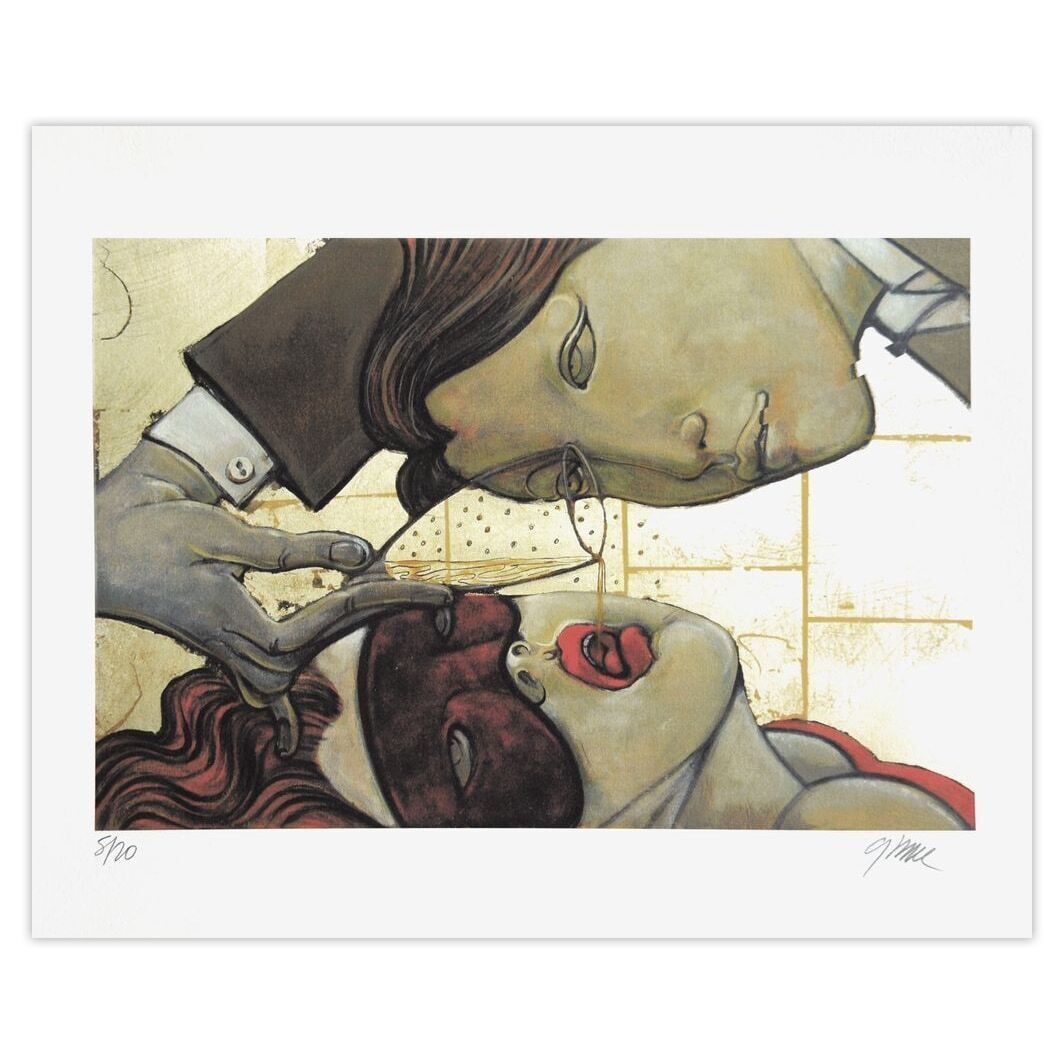 Jean Pierre Ceytaire Signed Archival Pigment Print Champagne   Masquée 2010