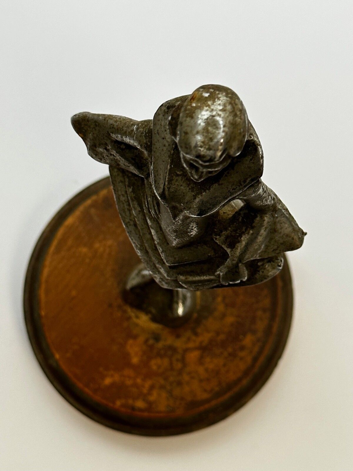 Art Deco Brits Verchroomd Bronzen Danseres Automascotte Figurine Sculptuur photo 900.0