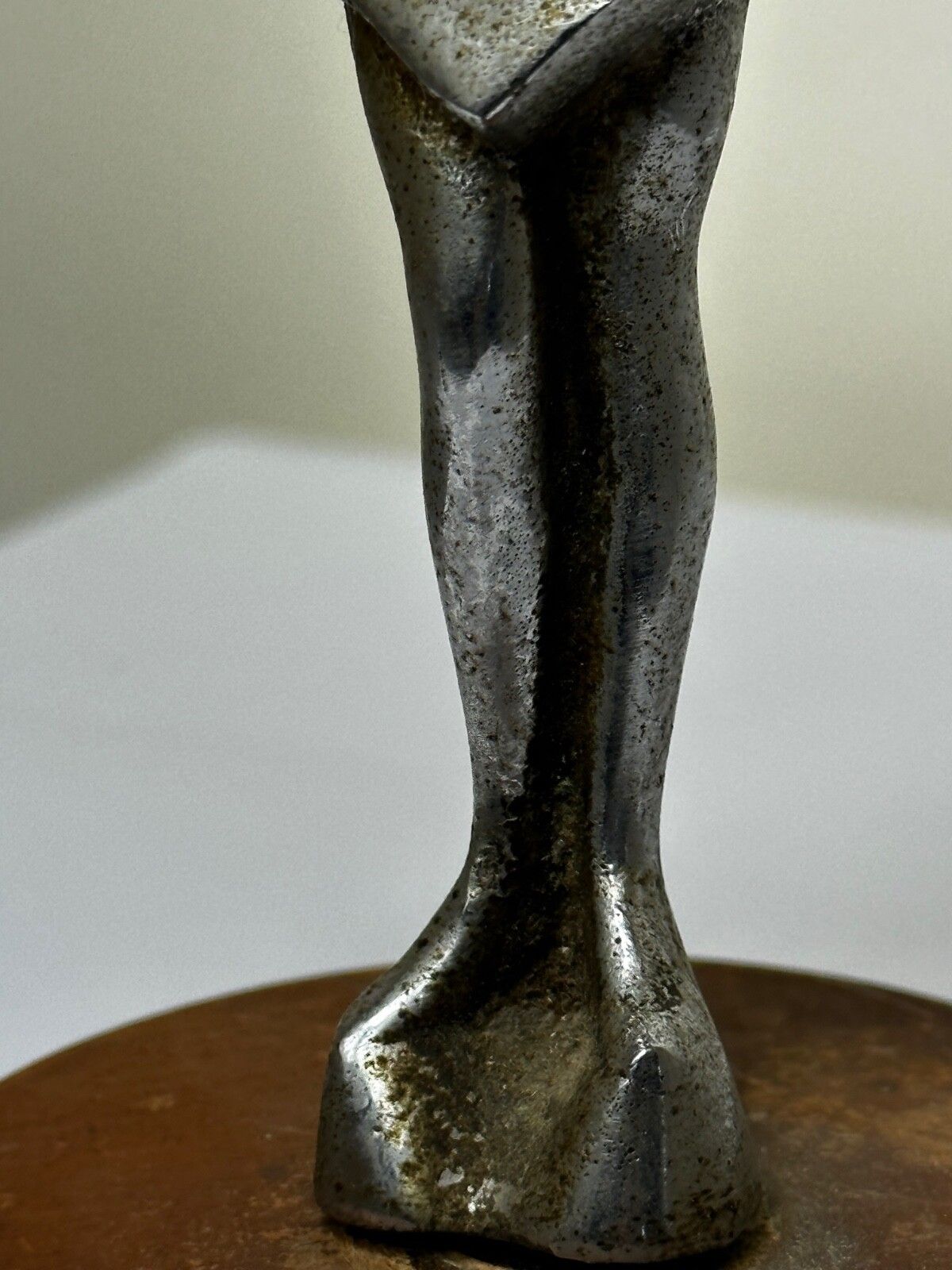 Art Deco Brits Verchroomd Bronzen Danseres Automascotte Figurine Sculptuur photo vinterior