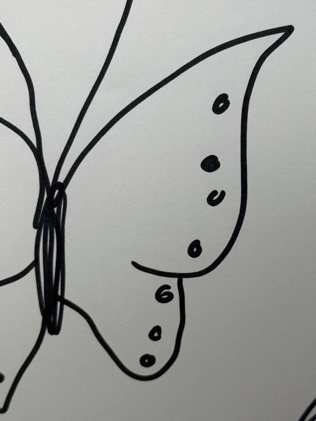 photo vintage Damien Hirst Butterfly With Hearts – Signed Original Ink Drawing On Paper