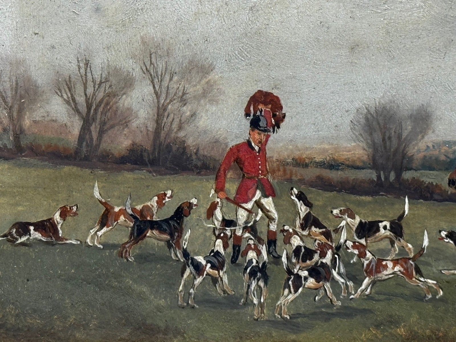Victorian Oil Painting The Death The Berkeley Hunt C1880 Signed By Charles Faulkner photo buy