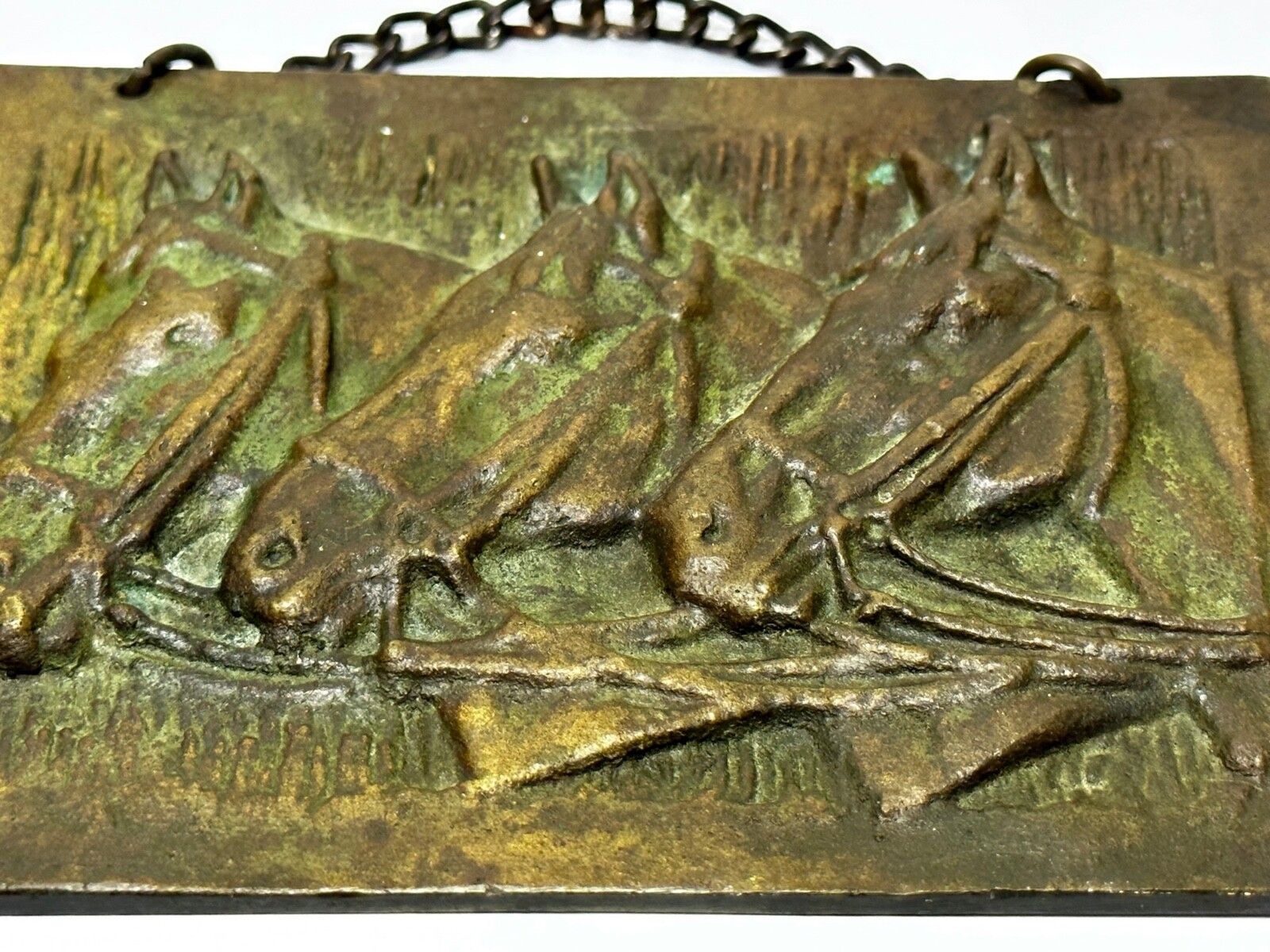 Art Deco Bronzen Sculptuur Trio Baai Jachtruiters Paarden, Cirkel van John Rattenbury Skeaping photo 1500.0