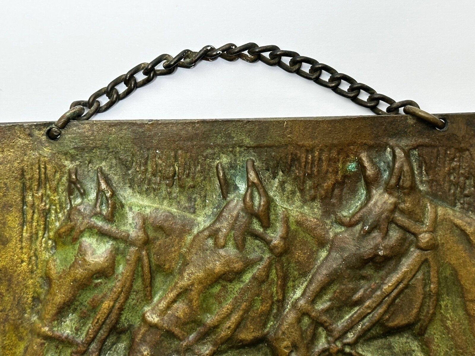 Art Deco Bronze Trio Bay Hunter Horses Sculpture Circle John Rattenbury Skeaping photo vinterior