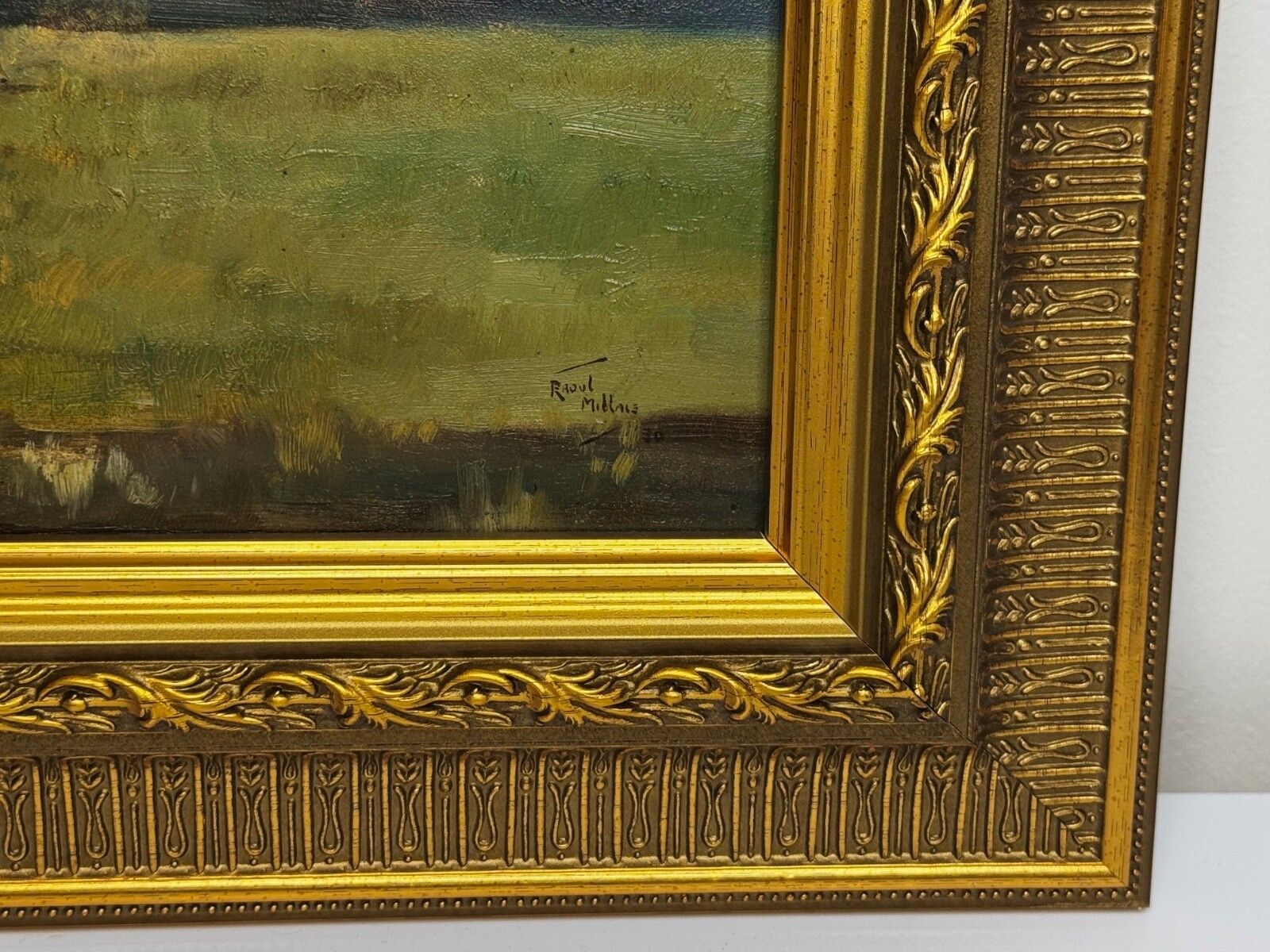 Ruiterij-olieverfchilderij De Grijze Hengst - Sussex Hunt, gesigneerd door Hesketh Raoul Lejarderay Millais photo buy