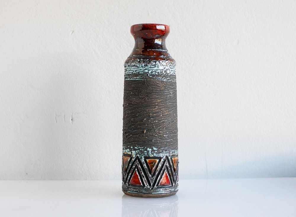 Mid Century Modern Scandinavian Pottery Vases From Tilgmans, Sweden, Set Of 2 photo 870.0