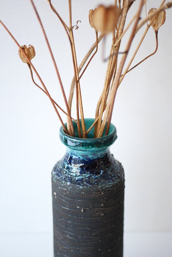 Mid Century Modern Scandinavian Pottery Vases From Tilgmans, Sweden, Set Of 2 photo vinterior