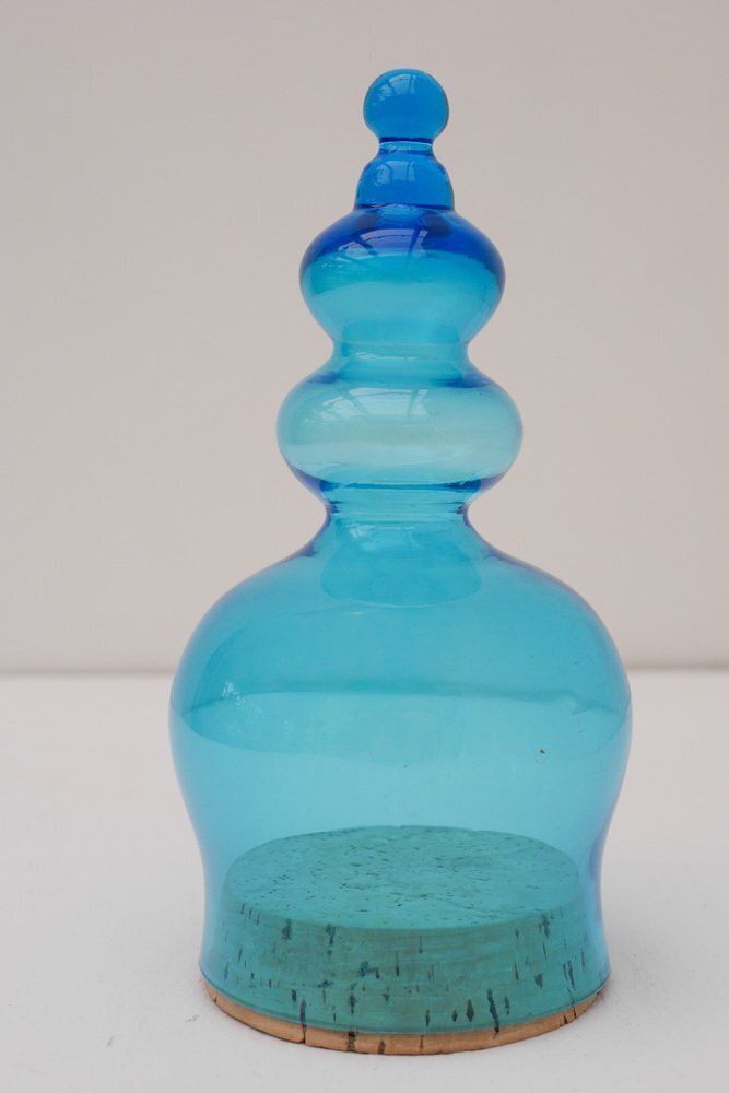 Bonbonnière en verre soufflé à la bouche, par Bertil Vallien pour Kosta Boda, années 1970