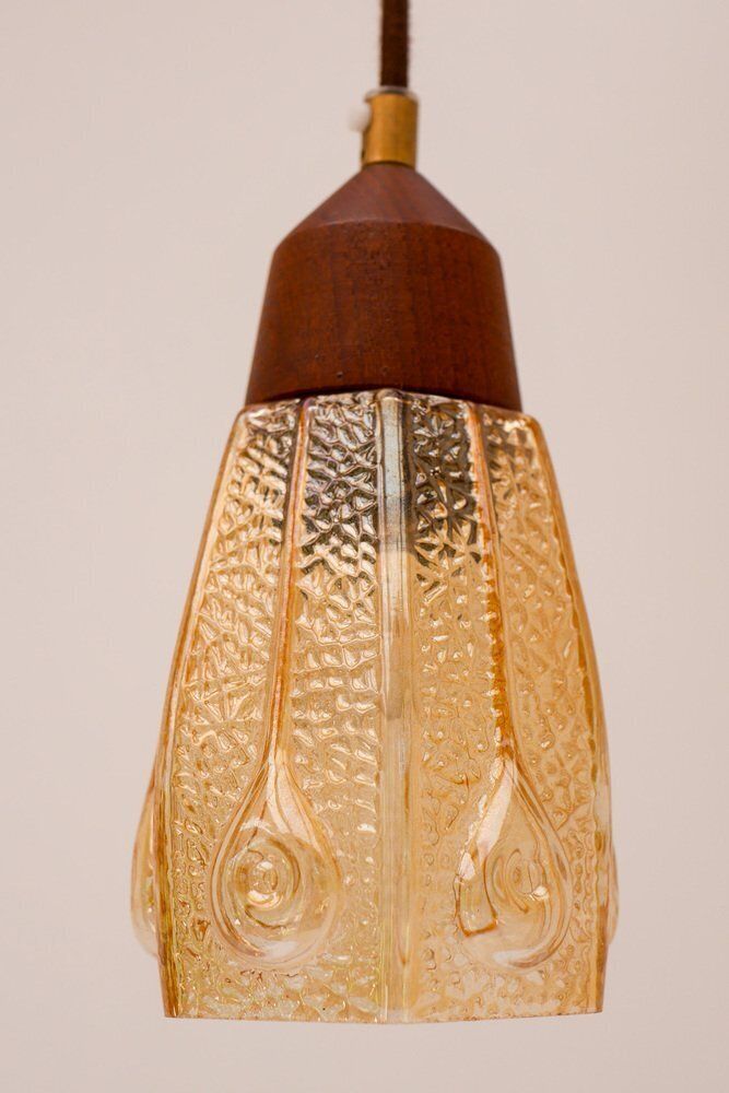 photo buy Pendant Lamps In Glass From Pukeberg, Sweden, 1960s, Set Of 2