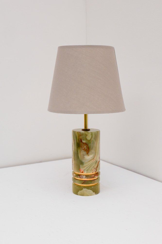 Mid Century Modern Italian Brass Table Lamp, 1970s photo vintage