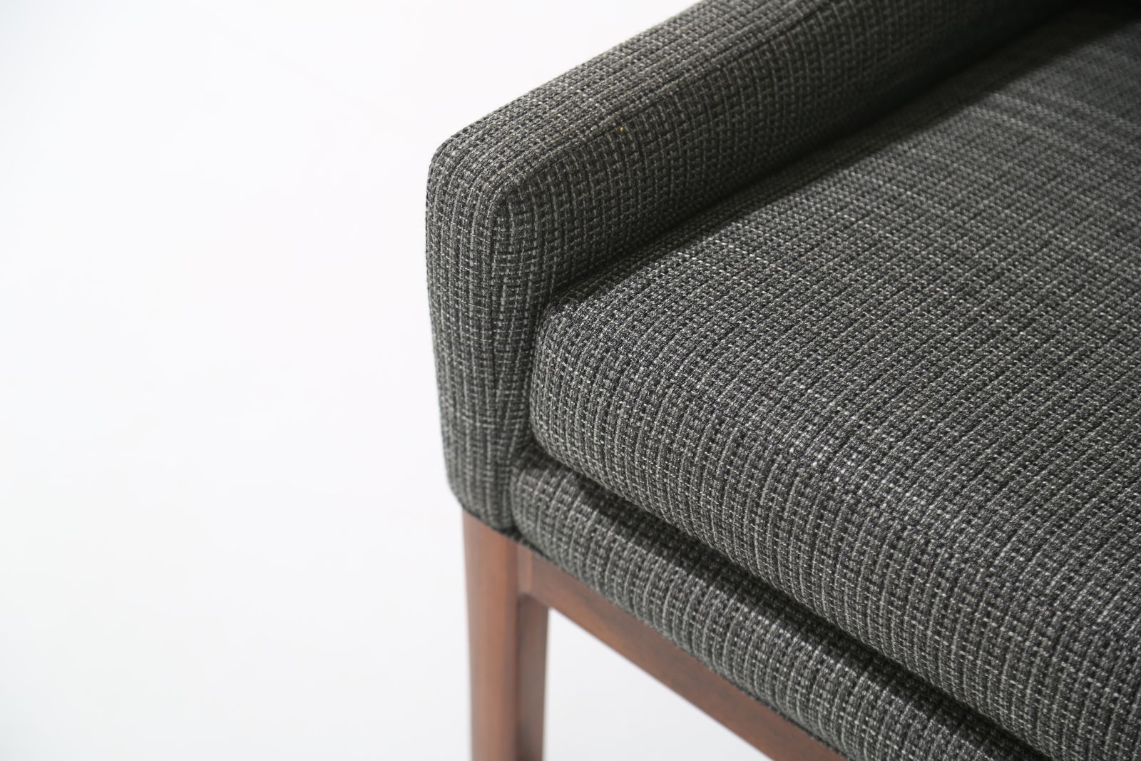 Vintage Deense loungestoel in palissander en grijs tweed van Kai Lyngfeldt Larsen, jaren 1960 photo buy