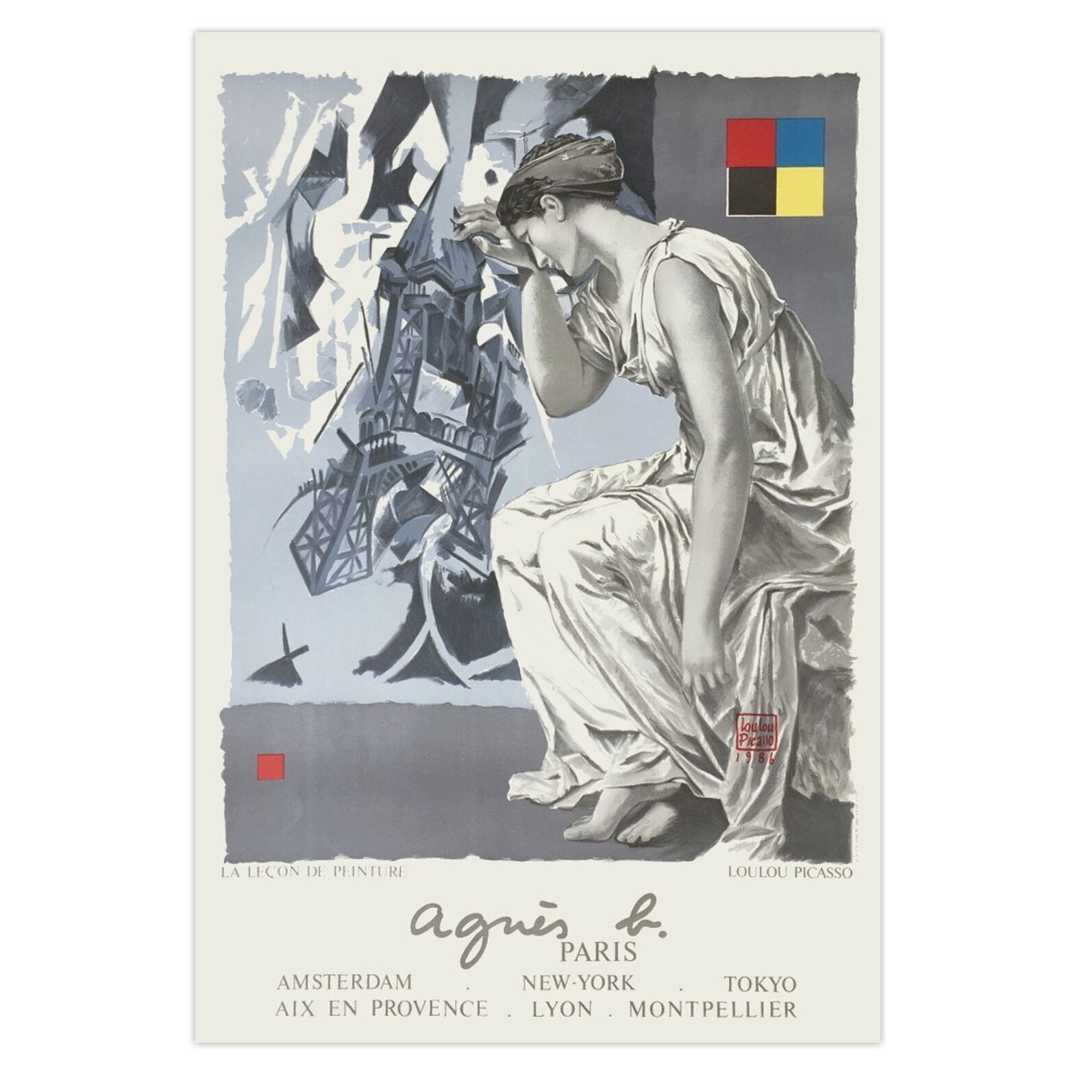 Loulou Picasso Poster La Leçon De Peinture 1986