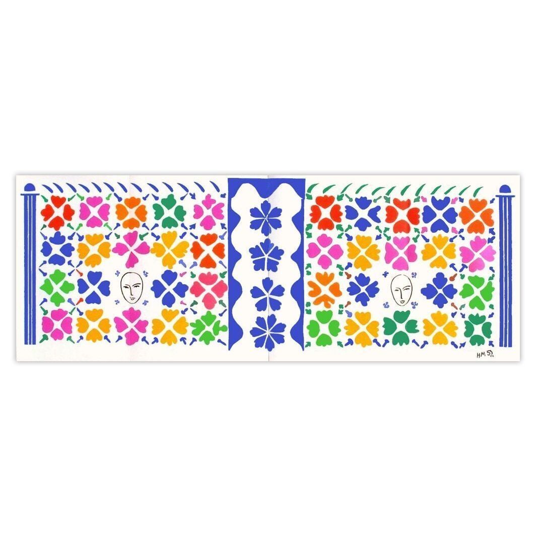 Henri Matisse Lithograph Verve   Décoration   Masques 1958