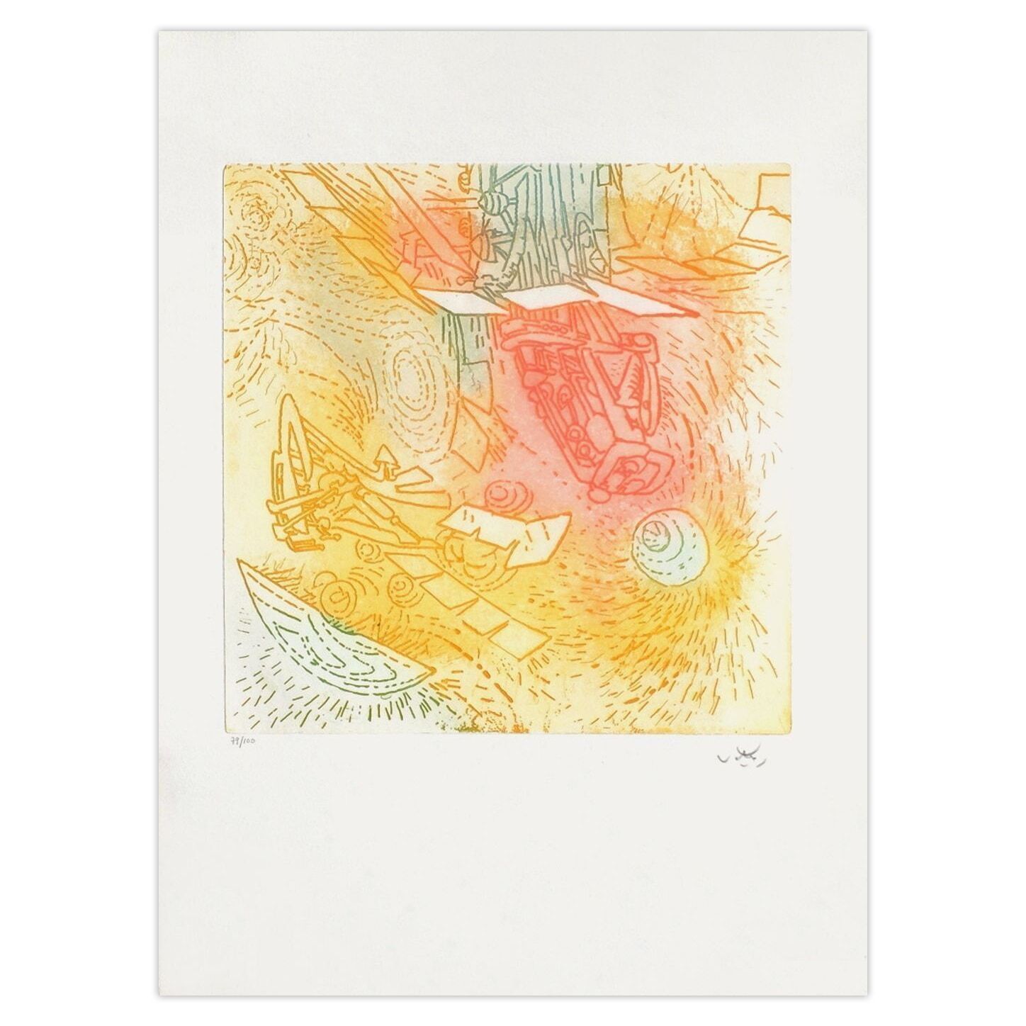 Roberto Matta Gesigneerde Ets Coïgitum 1975