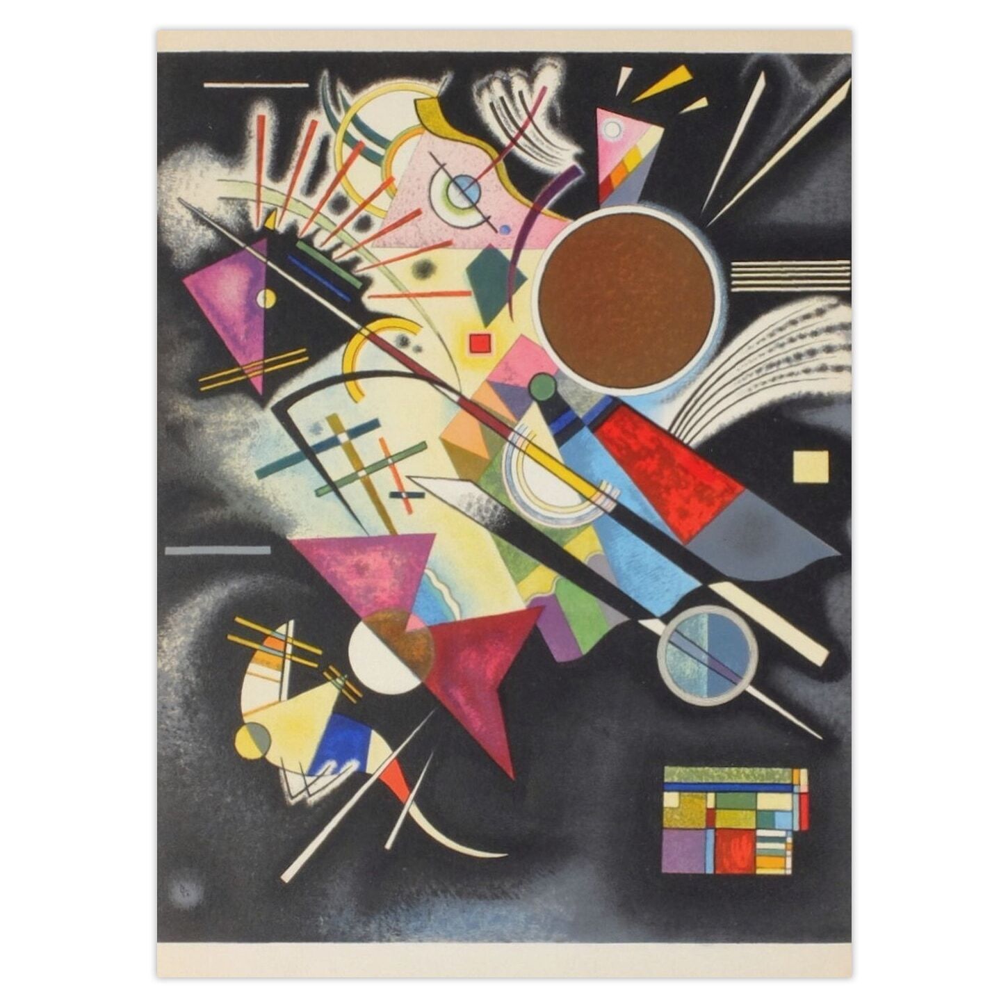 Wassily Kandinsky Lithografie Dlm118 Accompagnement En Noir 1960