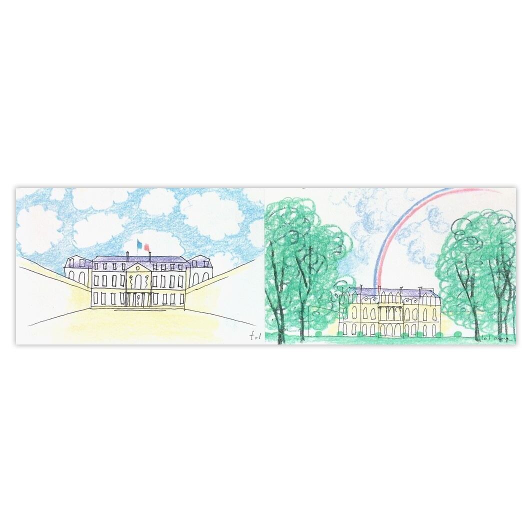 François Xavier Lalanne Screenprint Palais De L'elysée II 1997