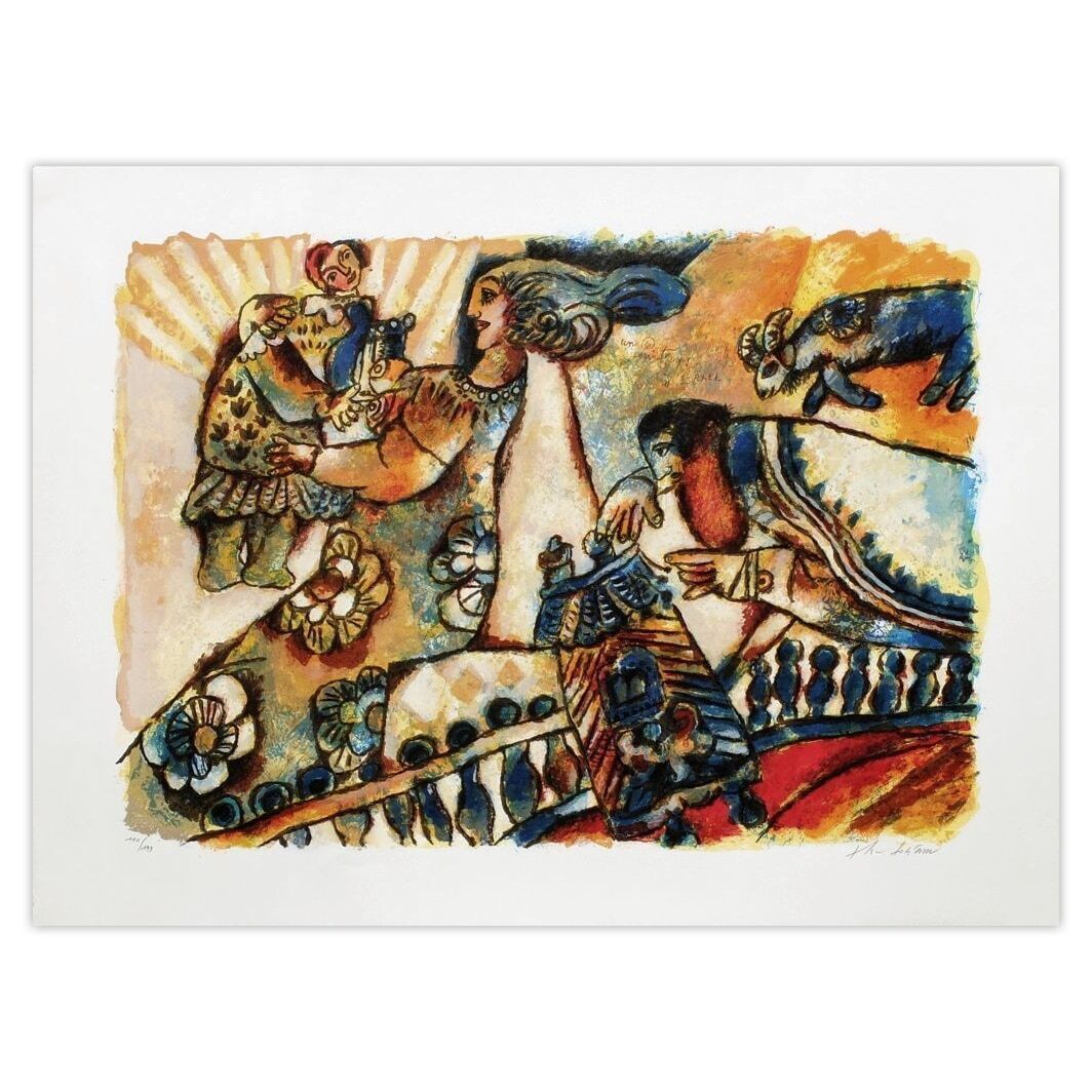 Lithographie signée Théo Tobiasse 50 Printemps d'Israël : Un Printemps d'Israël 1999
