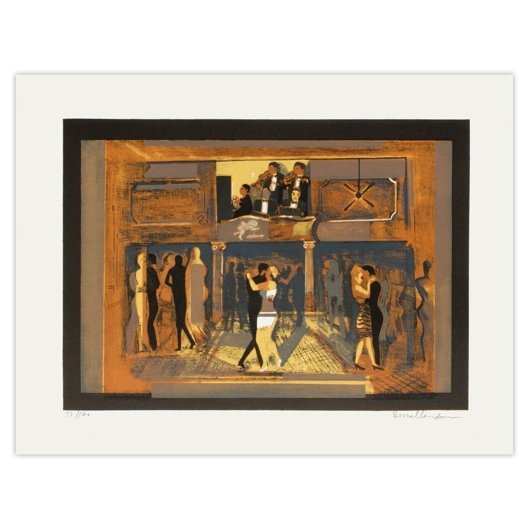 Carlos Torrallardona Gesigneerde Lithografie Soirée Tango 1985