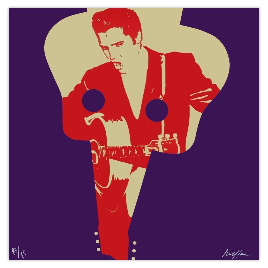 Ivan Messac Gesigneerde Zeefdruk My Generation Elvis Presley 2013