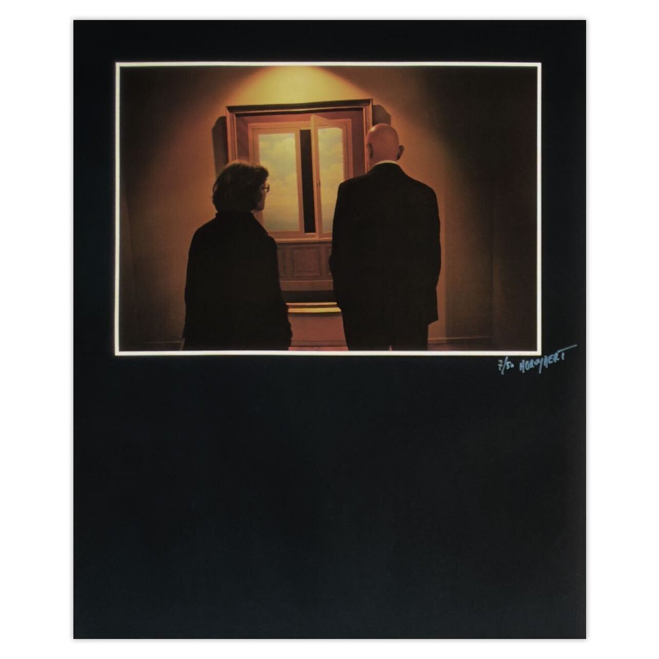 Harry Gruyaert gesigneerde poster Behind The Image, Palais Des Beaux Art Museum Brussels 1980