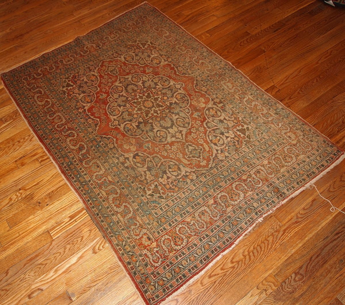 Tapis oriental fait main, 128 cm x 179 cm, laine, années 1920 photo 1625.0