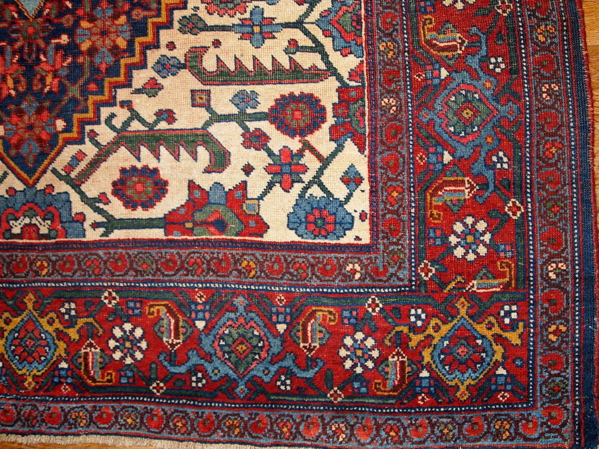 Tapis d'époque fait main, 149 cm x 225 cm, laine, années 1880 photo furniture