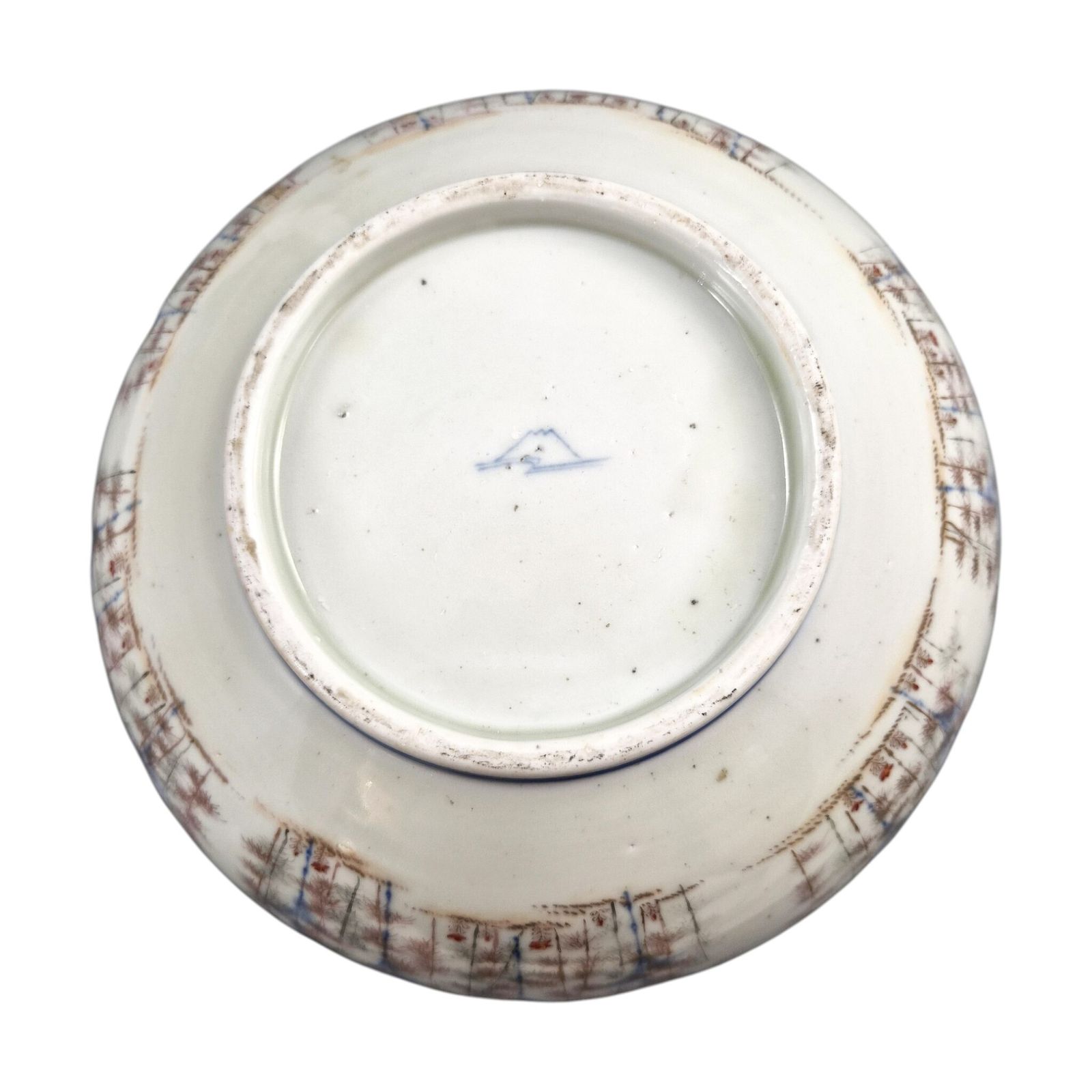Woonaccessoires Grote Fukagawa porseleinen viskom met koi karpers, Japan, ca. 1894 photo