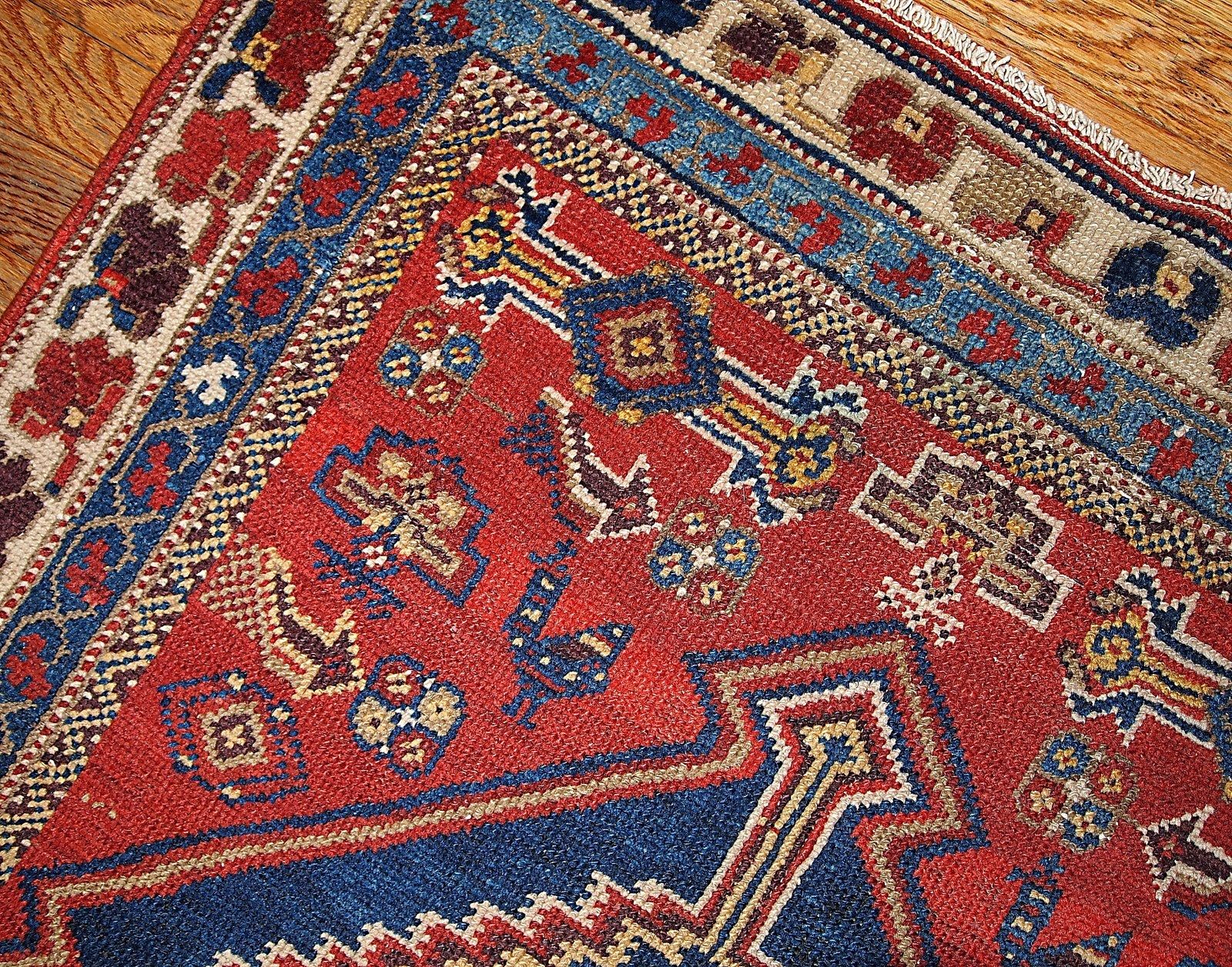 Tapis d'époque fait main, 97 cm x 180 cm (années 1920) photo furniture