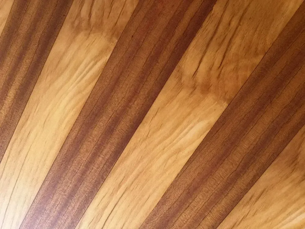 Waaiervormige salontafel met ingelegd hout, ca. jaren 1950 photo for sale