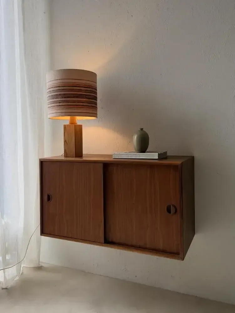 Danish Teak Wall Sideboard By Hg Furniture, 1960s