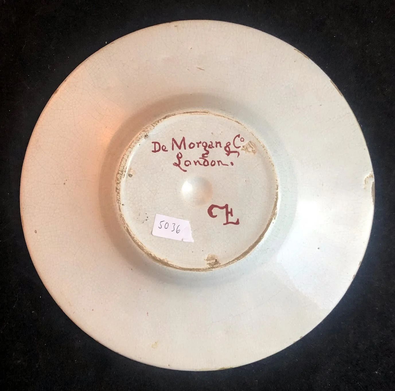 William De Morgan Alms Dish, 1800s photo for sale
