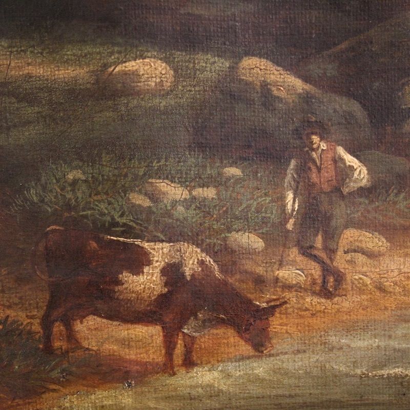 Italian Painting, Landscape Signed And Dated 1846 photo buy