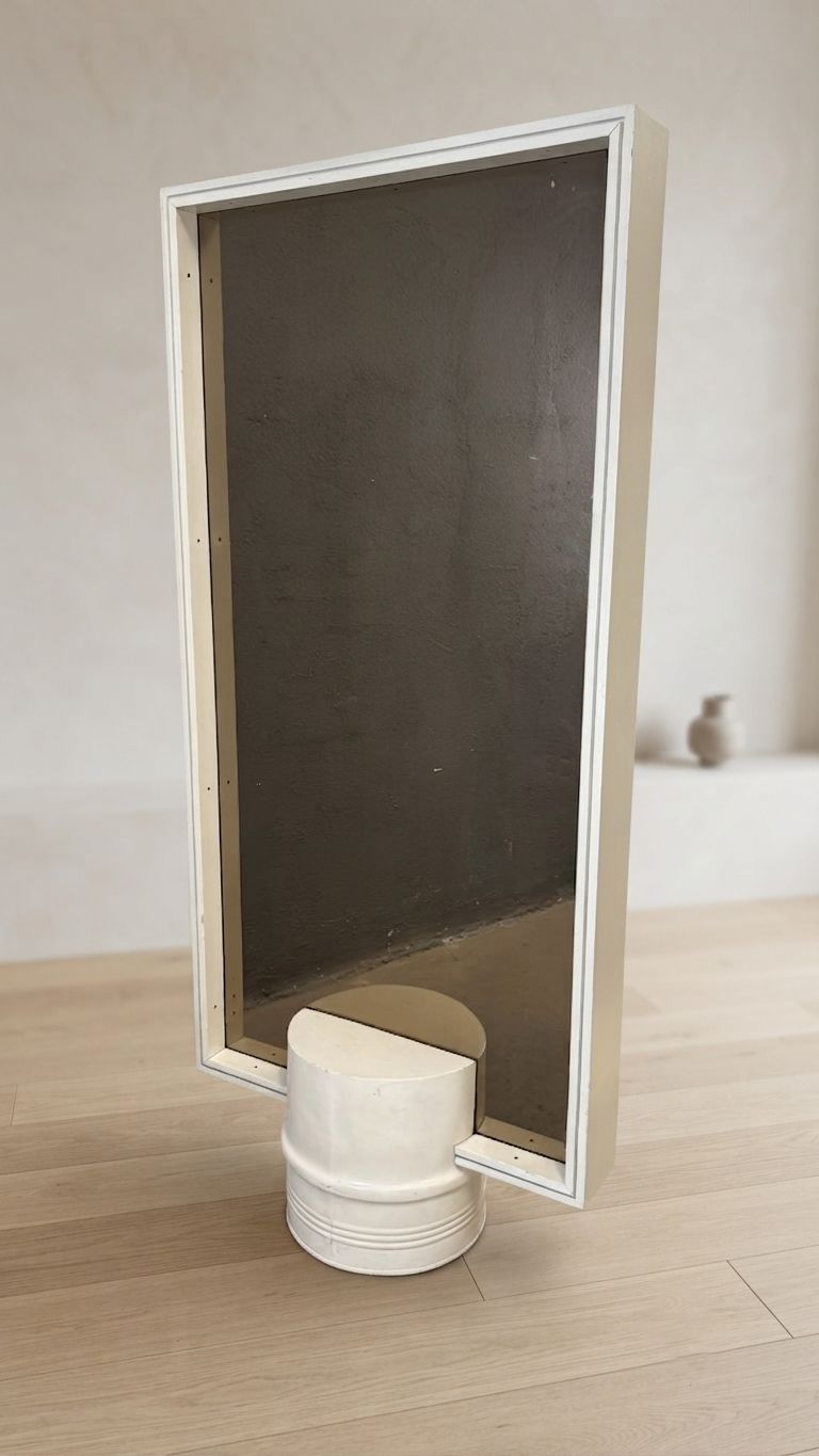 Mid Century Modern Double Sided Hall Stand With Mirror & Coat Hooks, 1960s, Europe photo Furniture