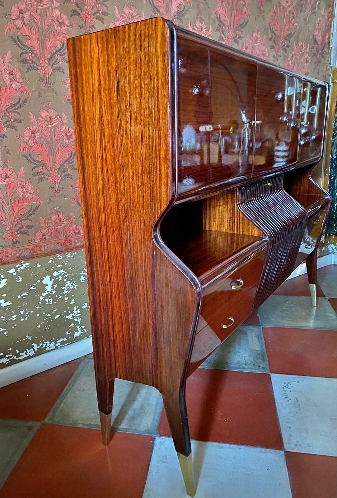 Mid Century Modern Italian Bar Cabinet, Osvaldo Borsani 1950s photo buy