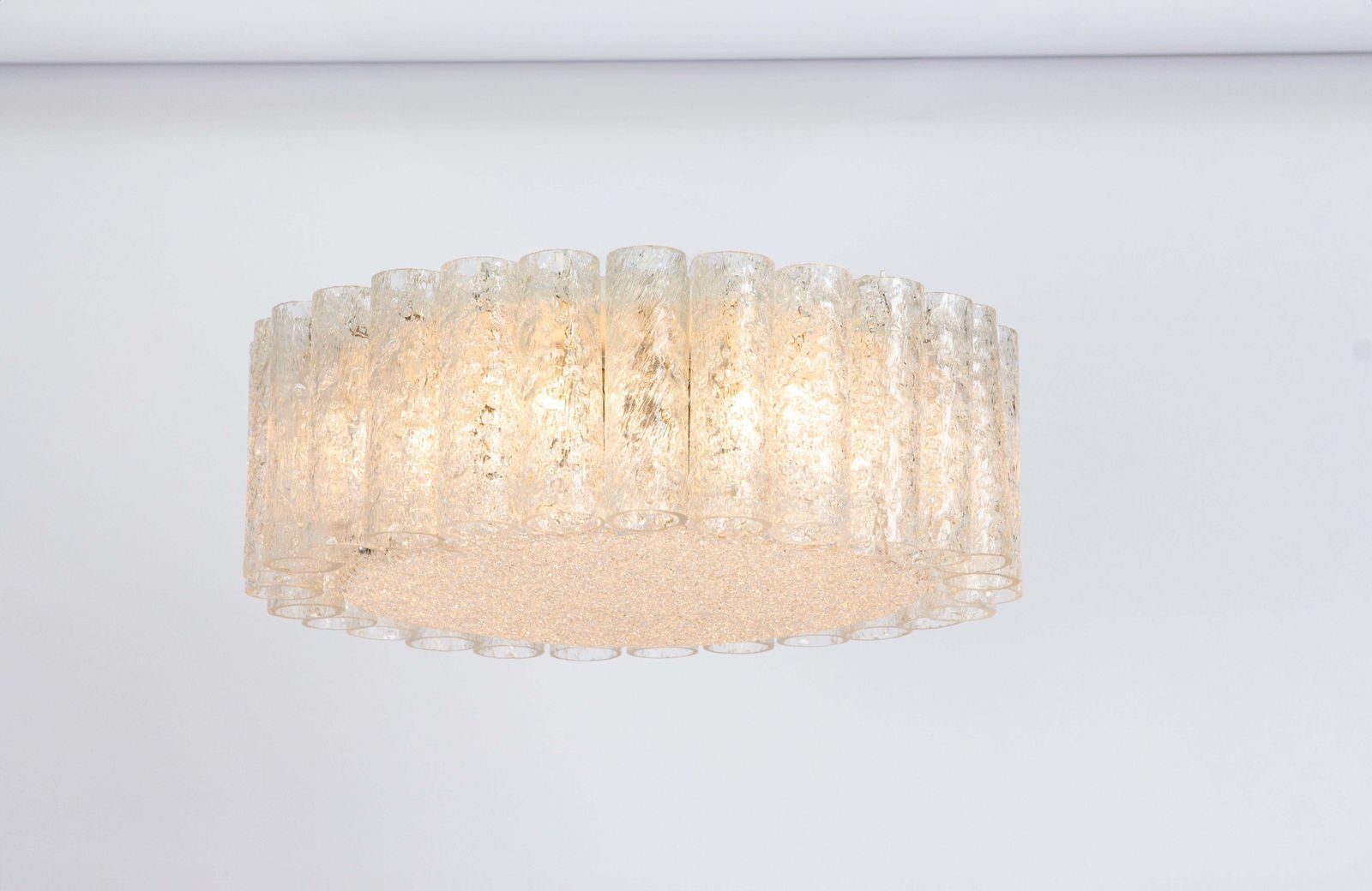 Paar Murano glazen buisarmaturen (plafondmontage) van Doria, Duitsland, jaren 1960 photo furniture