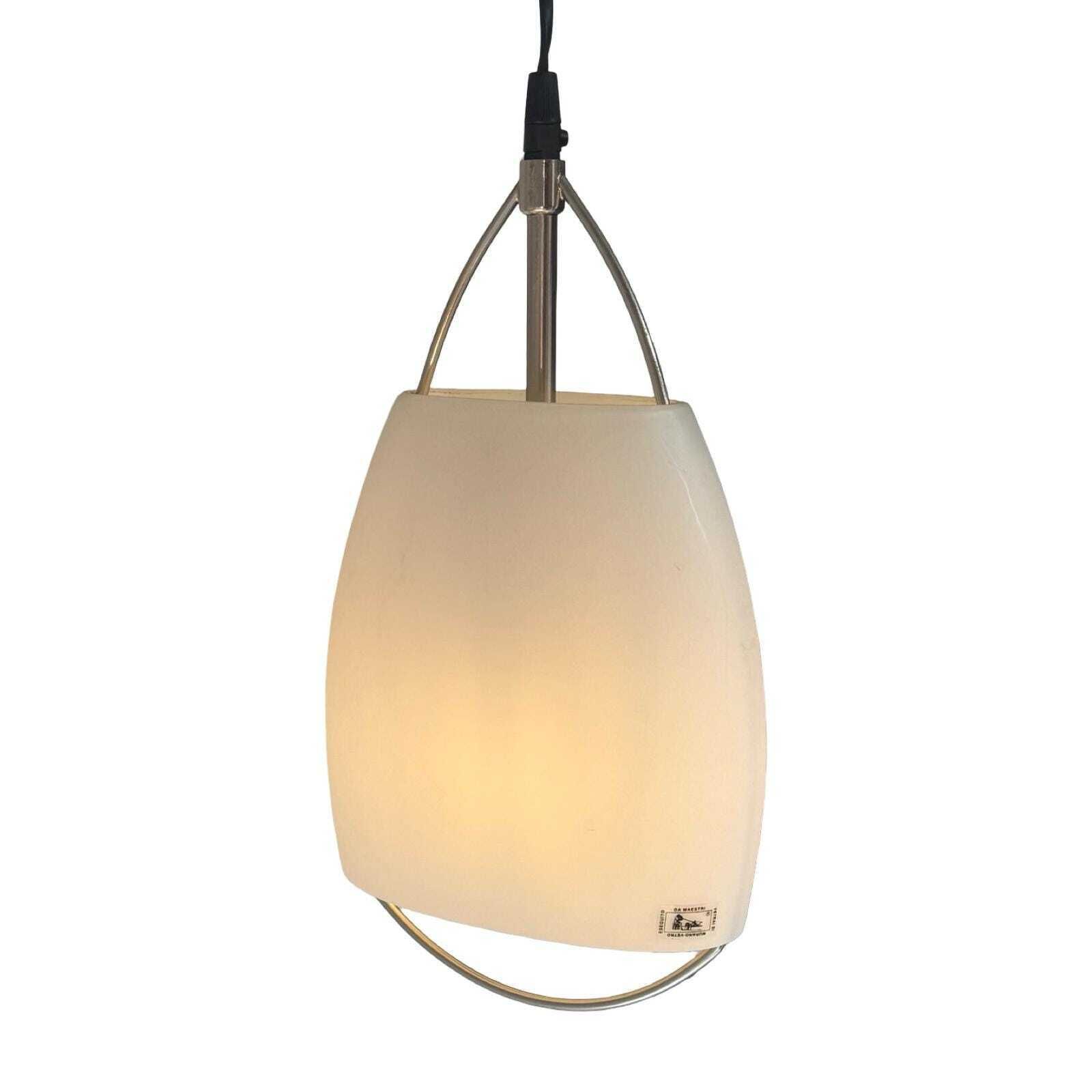 Da Maestri Murano   Hanging Pendant Lamp, Including Ceiling Canopy   Tapered, Translucent Glass.
